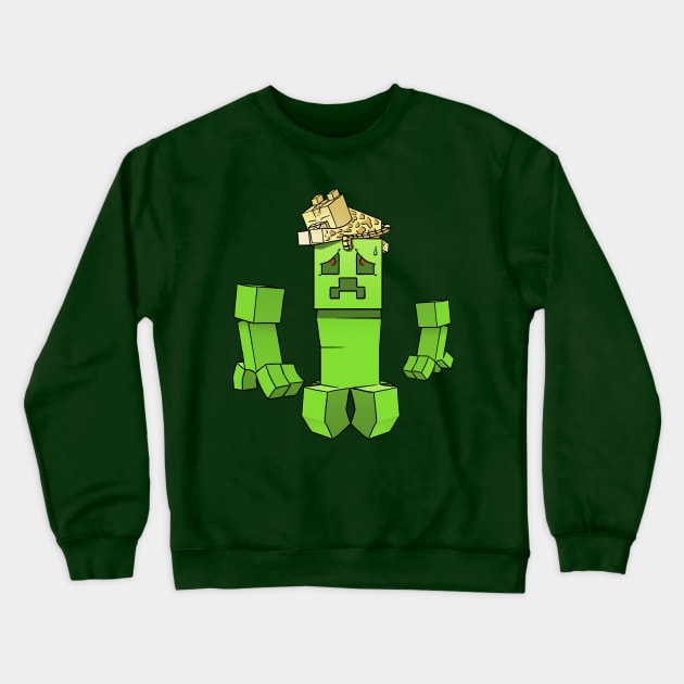 Creeper's Ocelot Phobia Crewneck Sweatshirt by YanayGoor